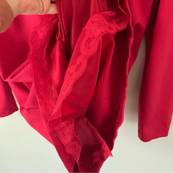 Trina Turk Red Long Sleeve Round Neck Shift Dress Size 10 - Picture 9 of 12